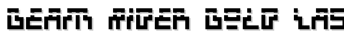 Beam Rider Bold Laser font